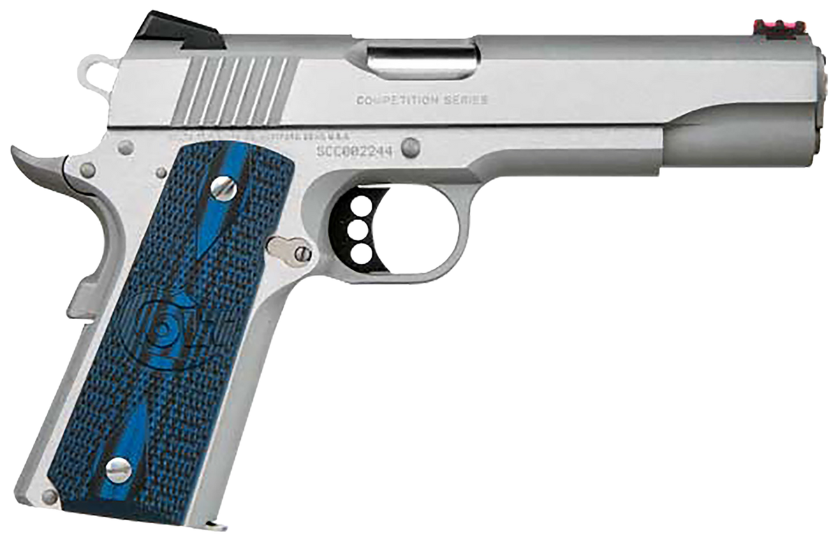 Colt Mfg Competition Government 9mm Luger 5" 9+1 SAO Pistol - Stainless National Match