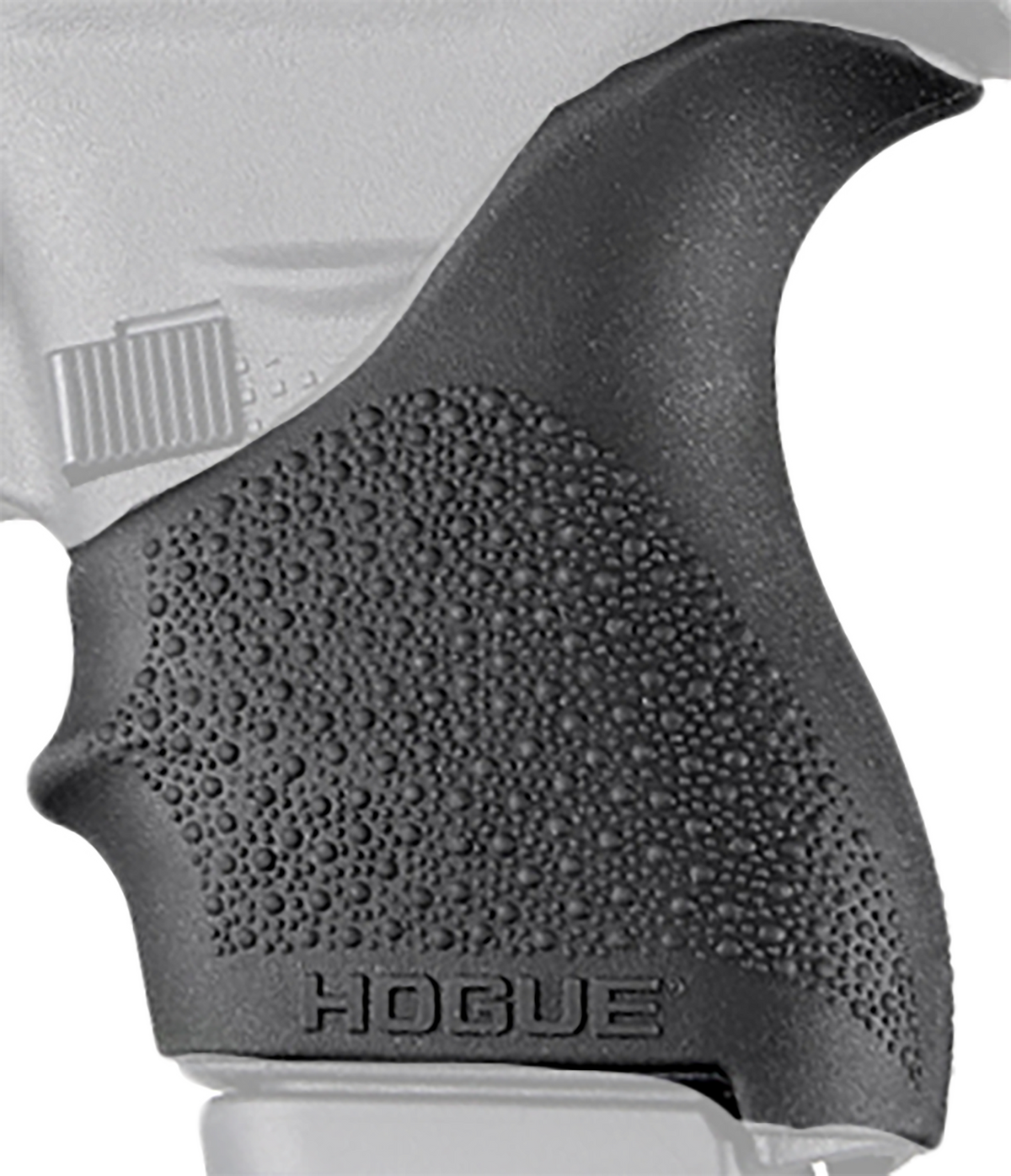 Hogue 18200 HandAll Beavertail Grip Sleeve Textured Black Rubber for Glock 42, 43
