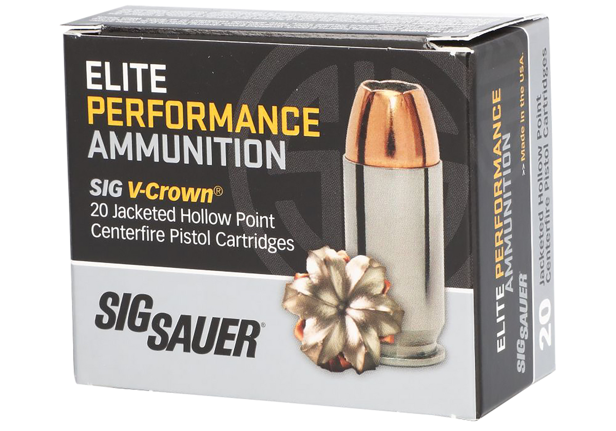 Sig Sauer Elite Performance V-Crown 10mm Auto 200gr JHP - Box or Case