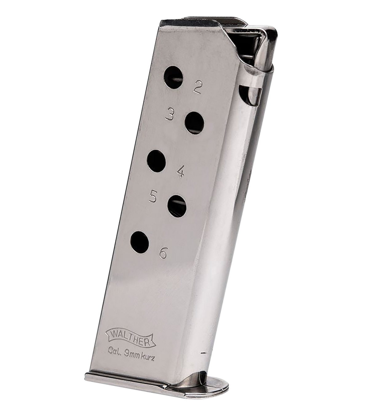 Walther Arms PPK 380 ACP 6-Rd Stainless Steel Detachable Magazine