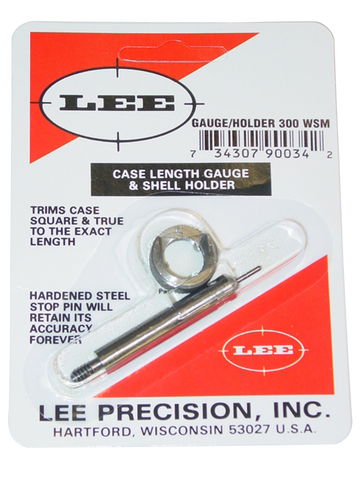 Lee 90034 Case Length Gauge 300 WSM Steel w/ Shell Holder