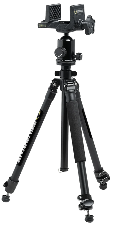 TenPoint Axis Tripod Black - 25-40 in Adjustable Height w/ Spiked Feet & Built-in Compass