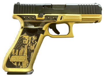 Glock 45 Gen5 MOS 9mm 4.02" 17+1 Semi-Auto Pistol - Gold Trump Engraving