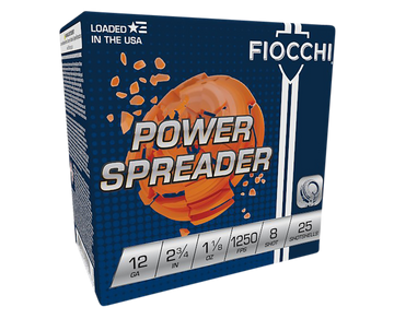 Fiocchi Exacta Target Power Spreader 12 Gauge 2.75" 1-1/8 oz #8 Shot - Box or Case