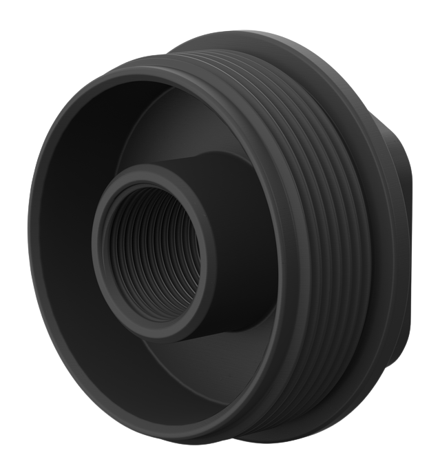 Breek Arms Universal Hub Direct Thread Suppressor Mount 1/2x28 Titanium - Matte Black