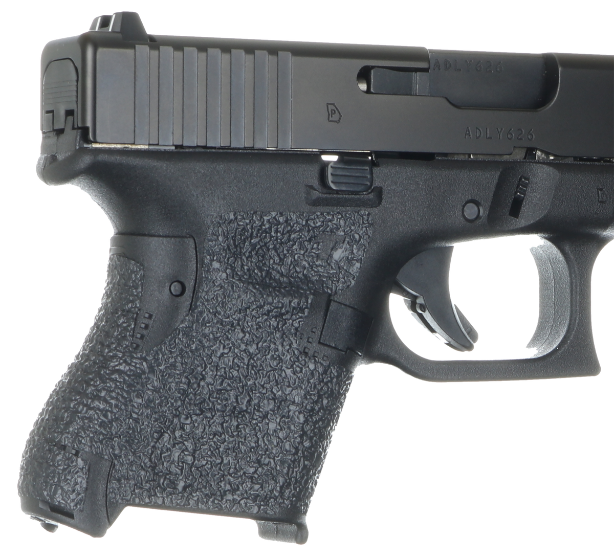 Talon Grips EV03R Adhesive Grip Textured Black Rubber - Glock 26/27/28/33/39 Gen 5
