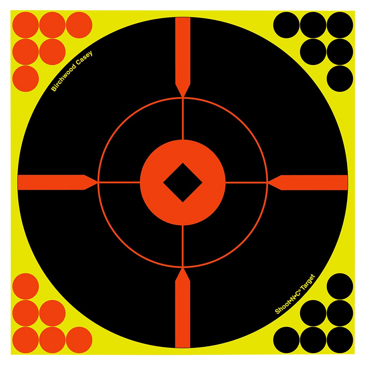 Birchwood Casey Shoot-N-C 12" Bullseye BMW Reactive Target 5-Pack
