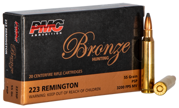PMC Bronze 223SP .223 Rem 55gr Pointed Soft Point - Box or Case