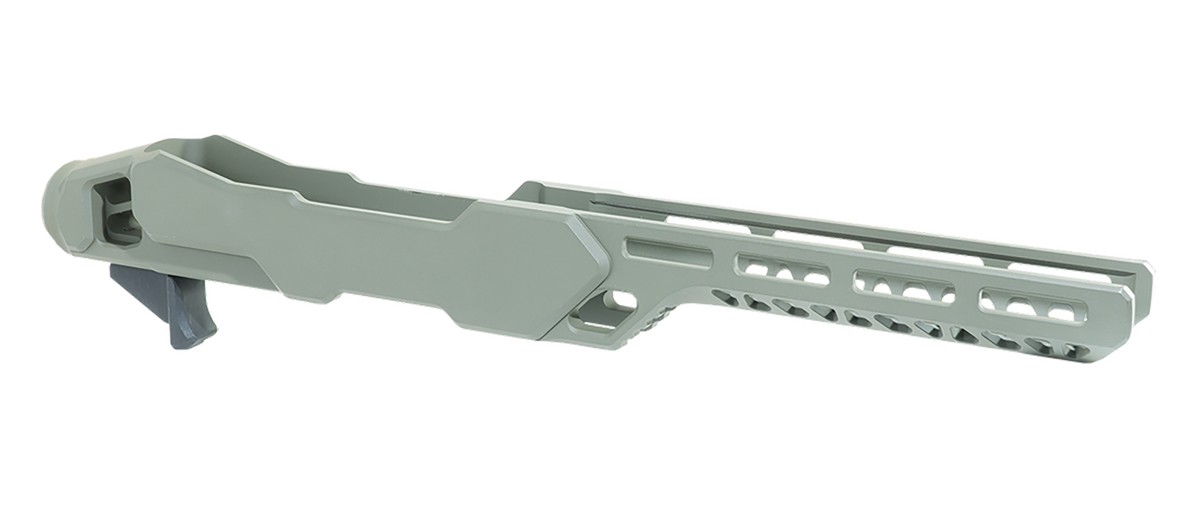 Timber Creek Outdoors Enforcer Rifle Chassis OD Green Aluminum - Ruger 10/22