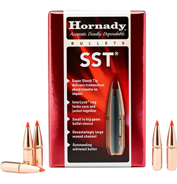 Hornady SST 6.5mm .264 123 gr Super Shock Tip Reloading Bullets - 100/Box