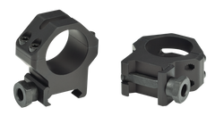 Weaver Mounts 48361 Four-Hole Skeleton Rings 1" High Matte Black