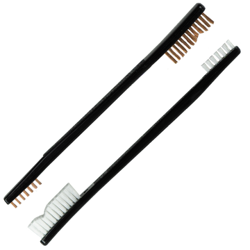 Kleen-Bore UT-COMBO Double End Brush Combo Bronze/Nylon Bristles 2 Pack
