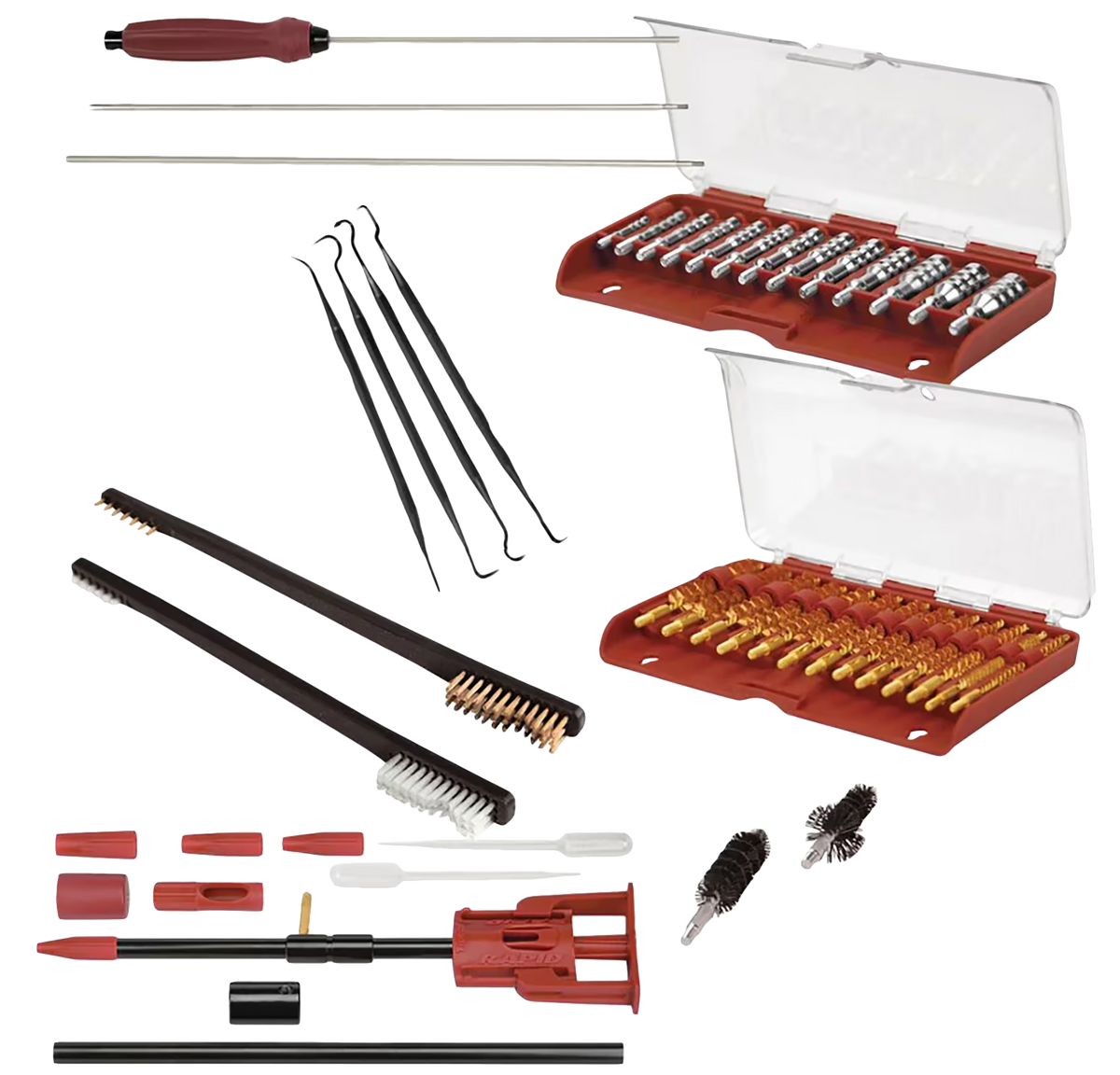 Tipton Ultra Cleaning Kit Rifle .17-.45 Cal Bronze/Nylon Plastic Case