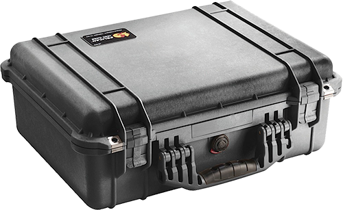Pelican 1520 Protector Handgun Case 19.78" x 15.77" x 7.41" Black Polypropylene - Crushproof & Watertight