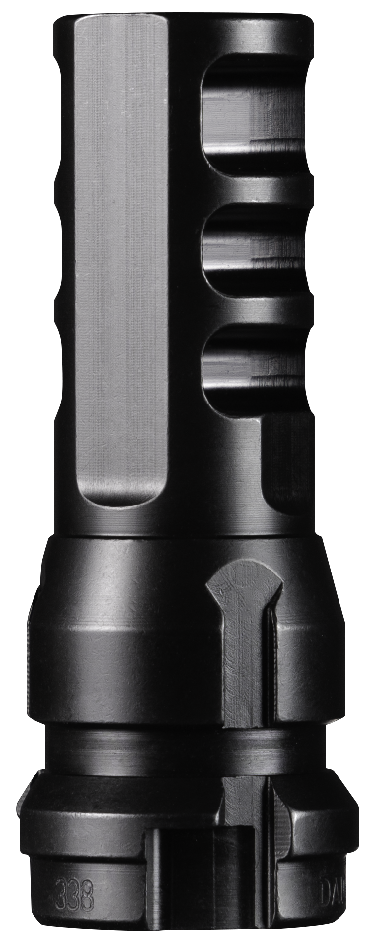 Dead Air DA104 KeyMo Muzzle Brake .338 Cal M18x1 Black Nitride