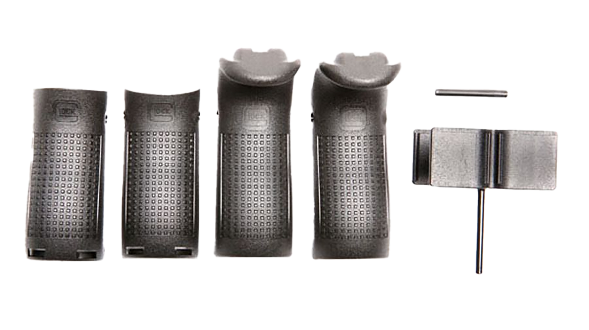 Glock 30822 Backstrap/Beavertail Set Black Polymer - Fits Glock 29/30 Gen4