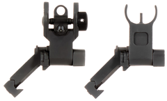 Aim Sports MT45FS AR Low Profile 45 Degree Flip-Up Sight Set - Black Anodized Aluminum