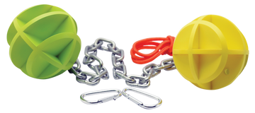 SME SMEBBC Self-Healing Dueling Balls 4" Polymer Green/Yellow