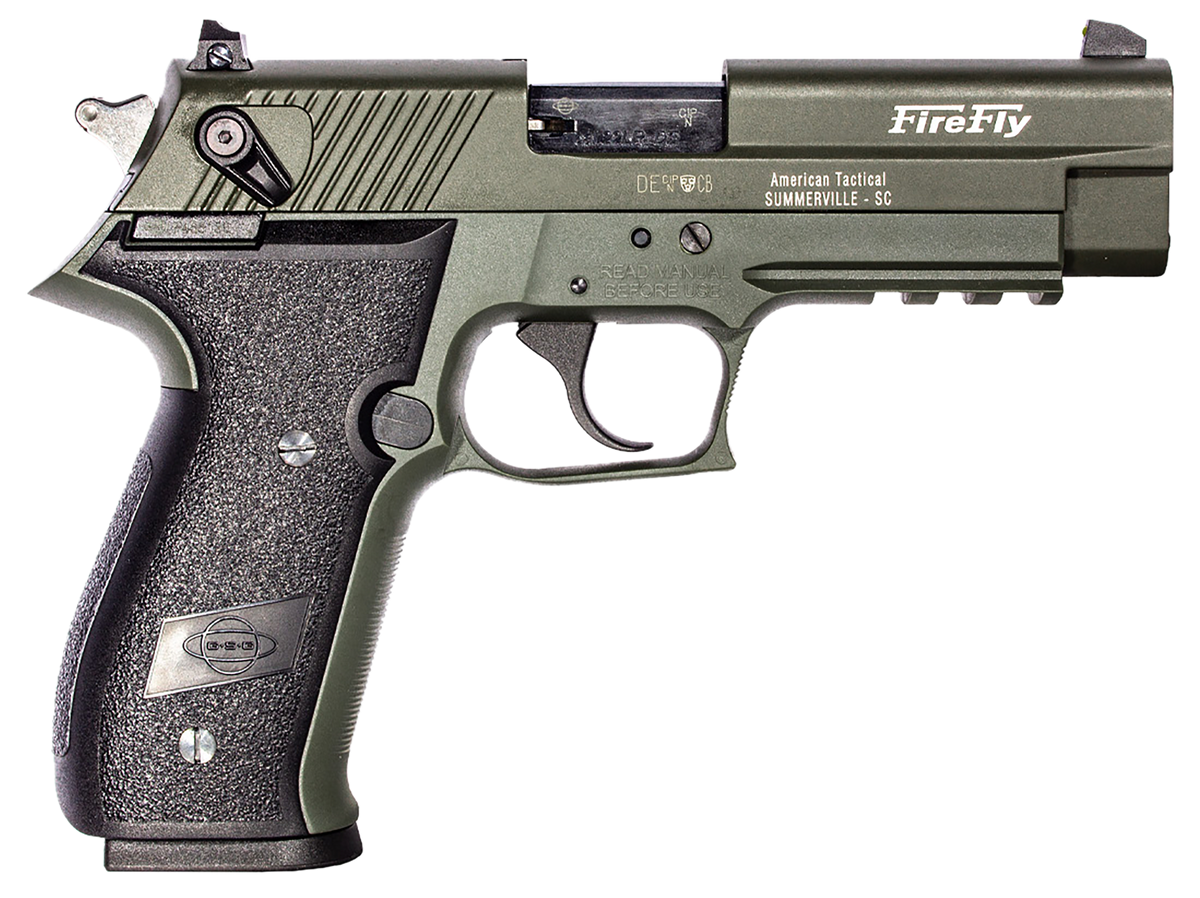 GSG FireFly 22 LR 4" 10+1 Semi-Auto Pistol - Green