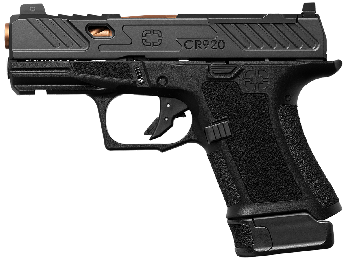 Shadow Systems CR920 Elite 9mm Luger 3.41" 10+1 Semi-Auto Pistol - Black/Bronze