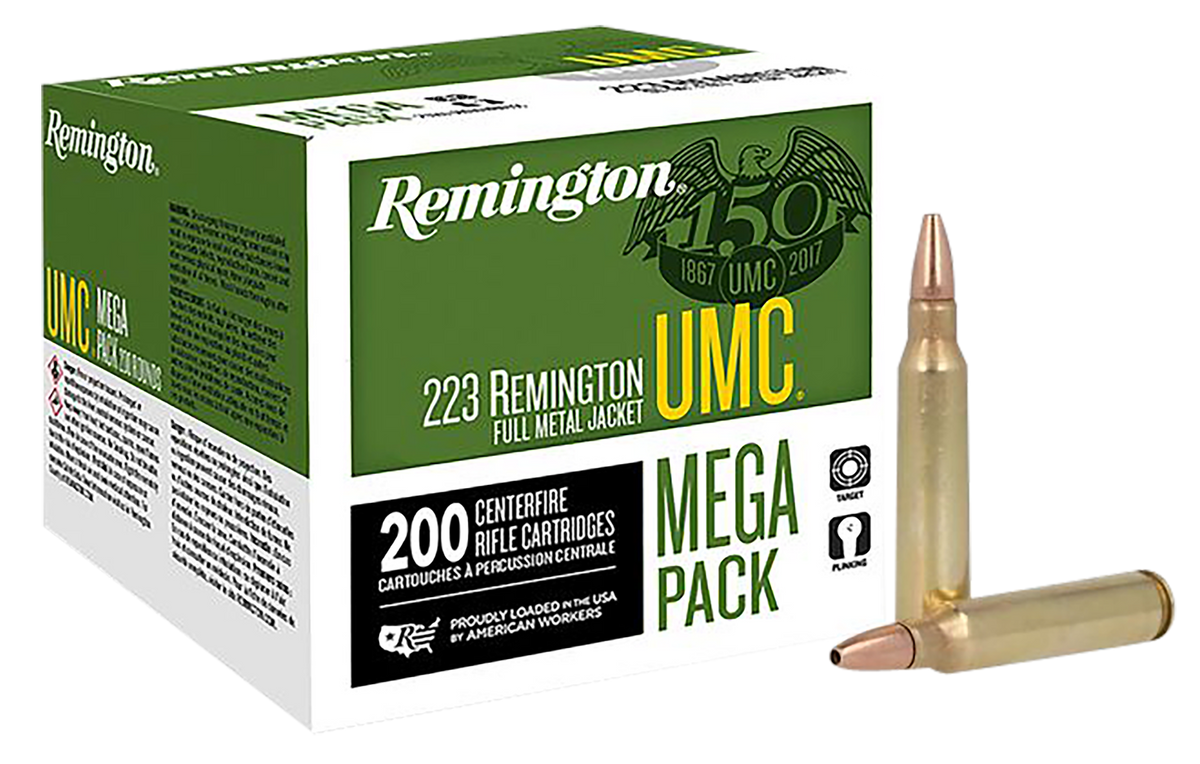 Remington UMC Mega Pack .223 Rem 45gr JHP - Box or Case