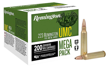 Remington UMC Mega Pack .223 Rem 45gr JHP - Box or Case