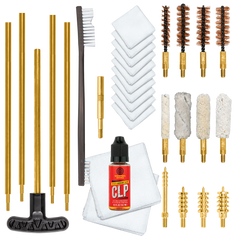 Otis Multi-Caliber Pistol Cleaning Kit .22/9mm/.40/10mm/.45 Cal - Bronze Brush/Pierce Point