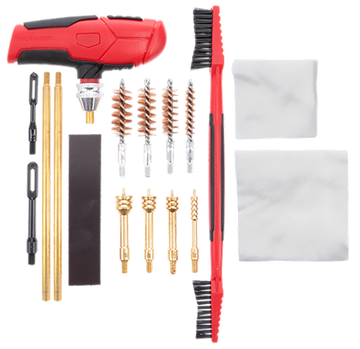 Birchwood Casey 16-Piece Handgun Cleaning Kit Multi-Caliber - Black/Red