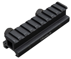 TruGlo TG8980B Picatinny Riser Mount 3/4" Rise 1-Piece Matte Black Anodized