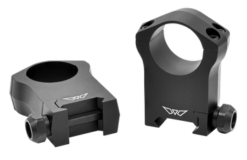 Warne 7204M Mountain Tech 1" Ultra High 0 MOA Scope Rings - Matte Black