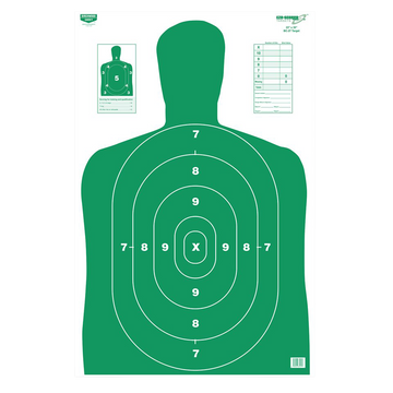 Birchwood Casey 37015 EZE-Scorer Green Silhouette Paper Target 23 x 35 5 Pack