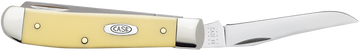 Case Mini Trapper 2.70"/2.75" Clip Point/Spey Folding Knife - Yellow Synthetic