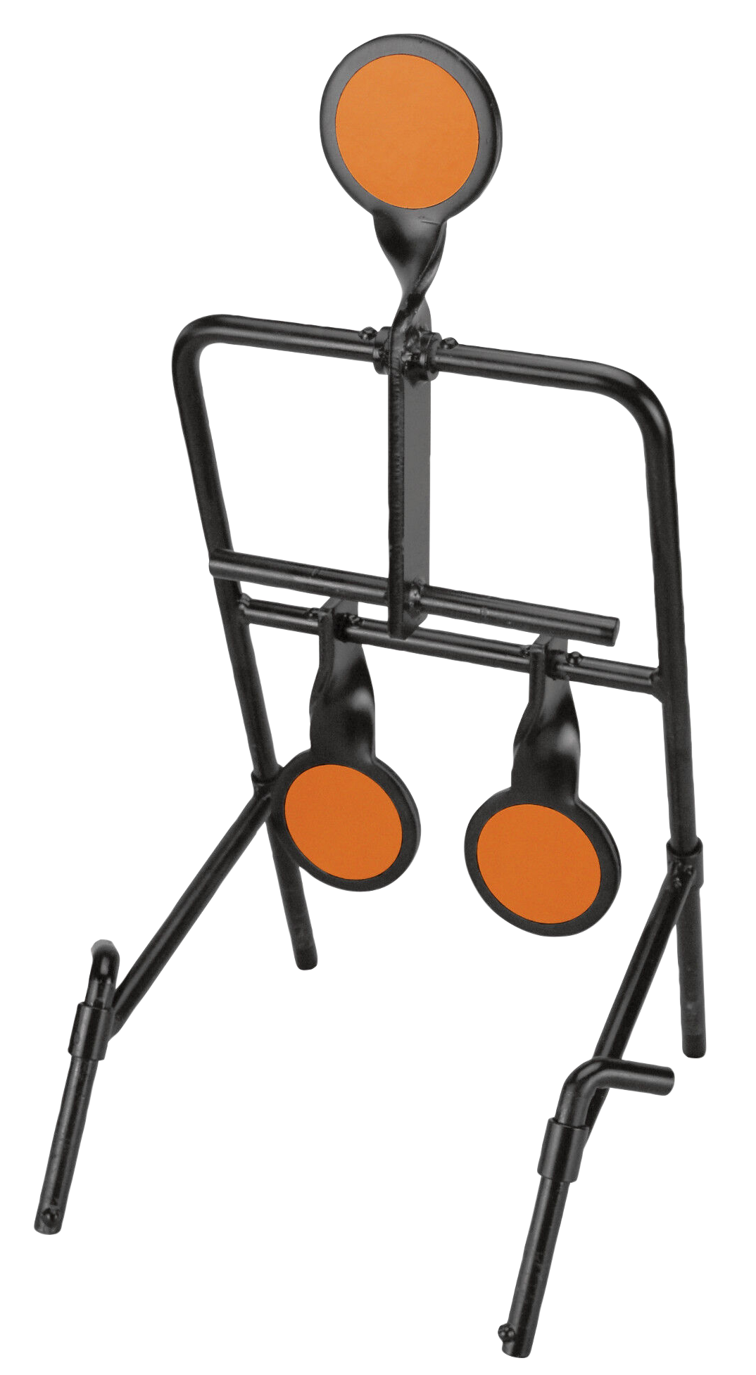 Caldwell 1071002 Resetting Handgun Steel Target 3.5" AR500 Black/Orange