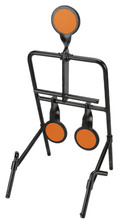 Caldwell 1071002 Resetting Handgun Steel Target 3.5" AR500 Black/Orange