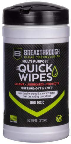 Breakthrough Clean Quick Wipes CLP 5" x 6" 50-Count