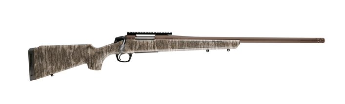 CVA Cascade XT 450 Bushmaster 22" 2+1 Bolt-Action Rifle - Midnight Bronze Cerakote - Mossy Oak Bottomland