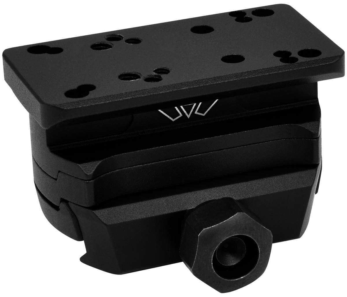 Warne 6103M Red Dot Riser Tactical 2-Piece Black Anodized Aluminum