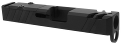 TacFire Replacement Slide 9mm Luger Optic Cut Slide Ports Graphite Black Cerakote - Glock 26 Gen3