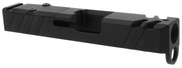 TacFire Replacement Slide 9mm Luger Optic Cut Slide Ports Graphite Black Cerakote - Glock 26 Gen3