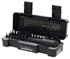 Wheeler SpaceSaver Screwdriver Set 36-Piece Black