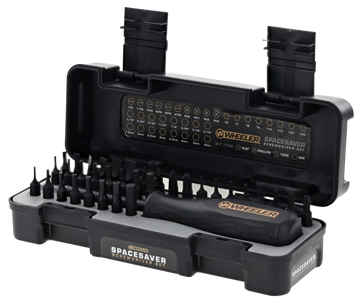 Wheeler SpaceSaver Screwdriver Set 36-Piece Black