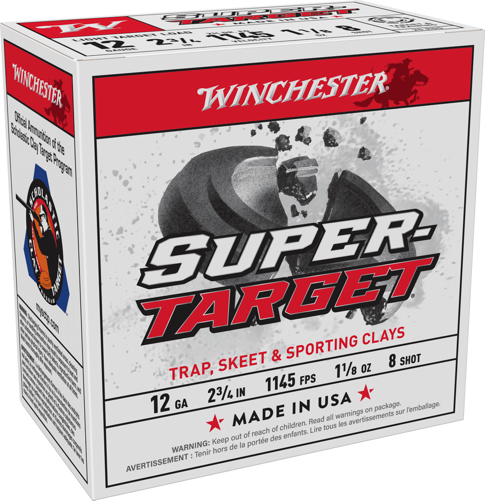 Winchester Ammo Super-Target 12 Gauge 2.75" 1-1/8 oz #8 Shot 25 Rd - Box or Case