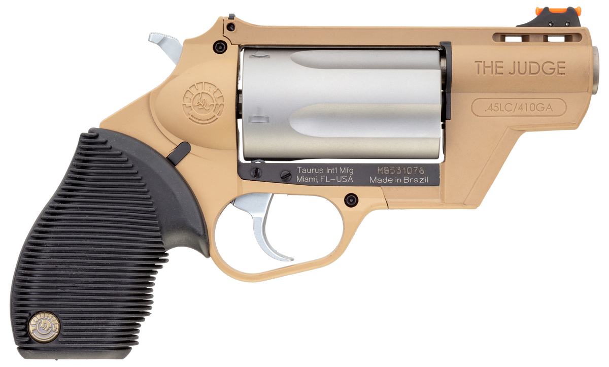 Taurus Judge Public Defender 45 Colt/410 2.5" 5-Shot Revolver - FDE