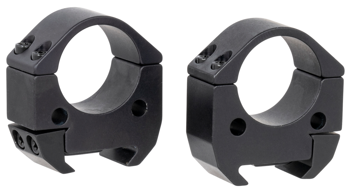 Talley TMS10M Modern Sporting 1" Medium Picatinny Scope Rings - Black Anodized Aluminum, 0 MOA