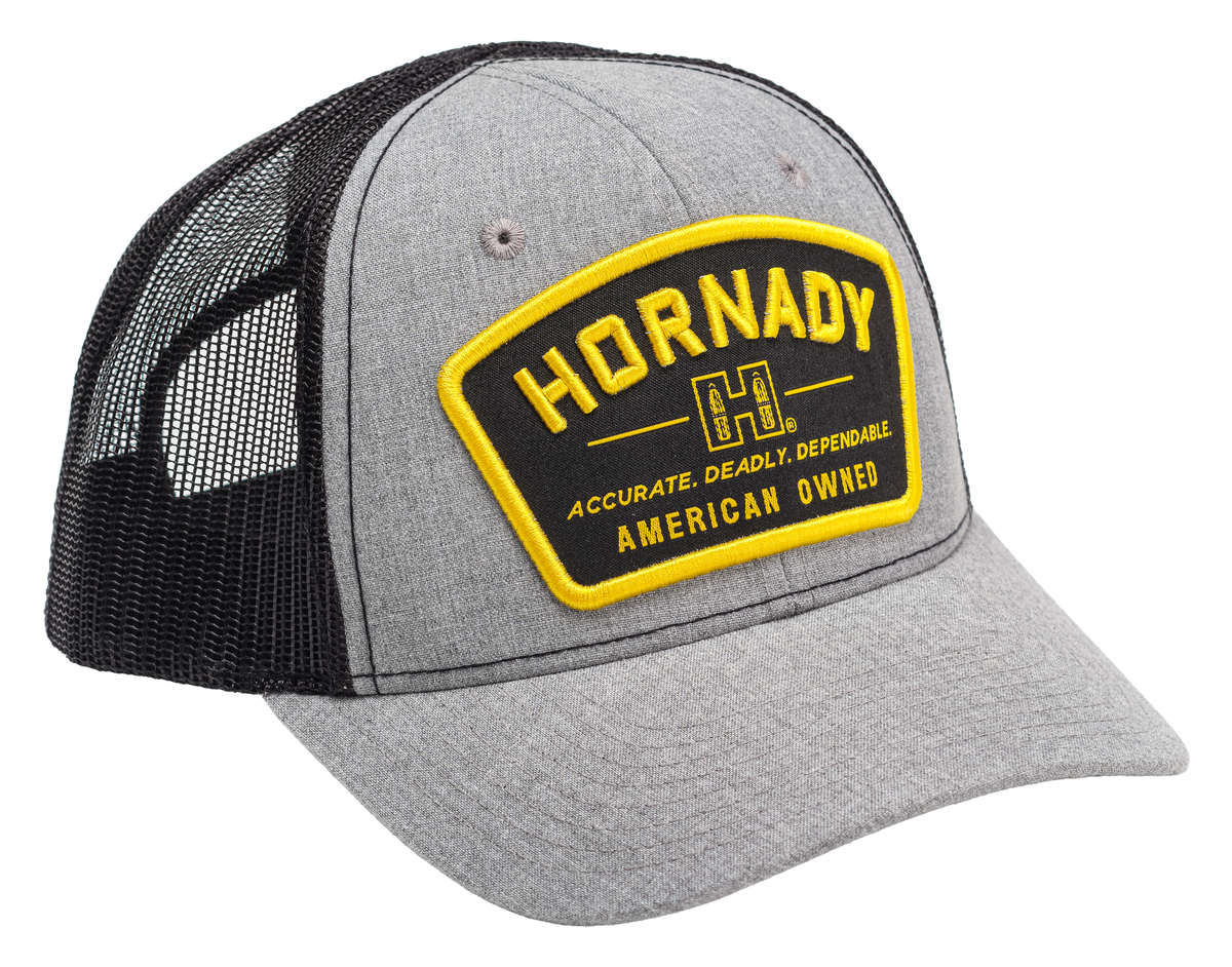 Hornady Cap Gray/Black Mesh Structured Snapback Hat
