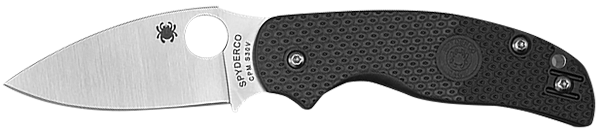 Spyderco Sage 5 Lightweight 3" Plain Edge CPM S30V Satin Black FRN Folding Knife - Alzheimer's