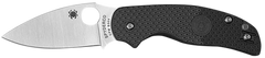 Spyderco Sage 5 Lightweight 3" Plain Edge CPM S30V Satin Black FRN Folding Knife - Alzheimer's