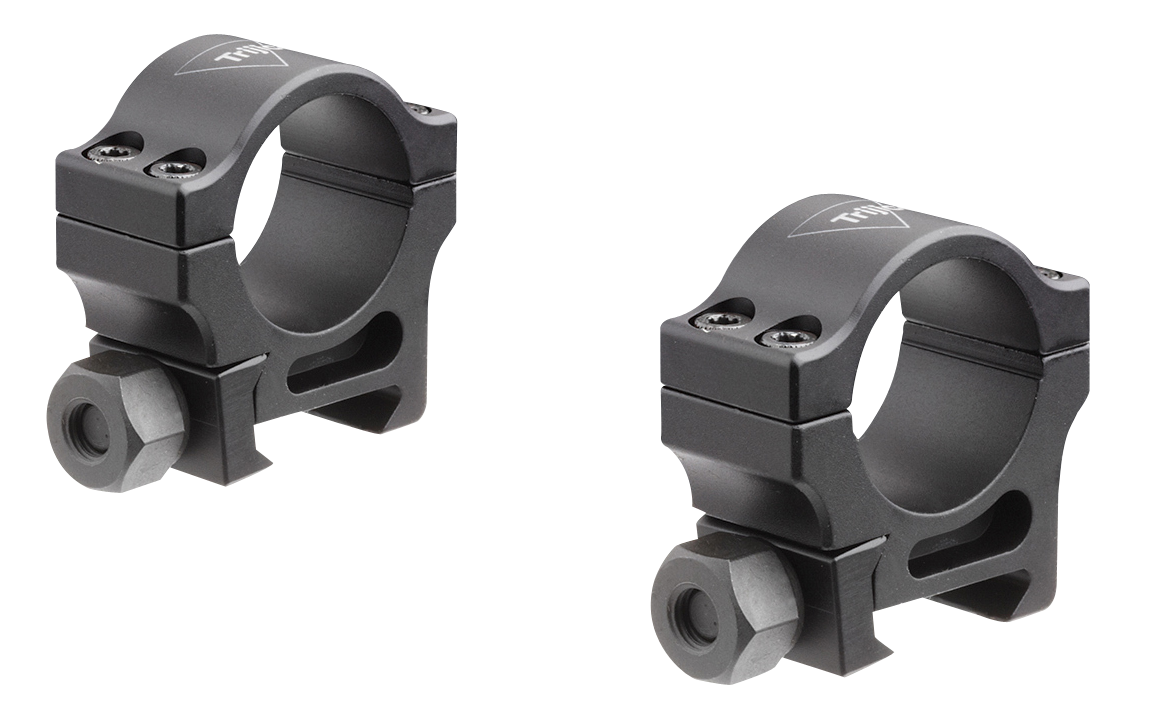 Trijicon AC22005 Riflescope Rings 1in Standard Height Aluminum - Black Parkerized