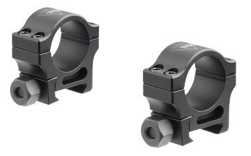 Trijicon AC22005 Riflescope Rings 1in Standard Height Aluminum - Black Parkerized