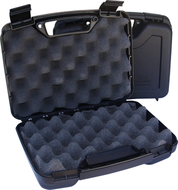 MTM Case-Gard SS-2500 Single Handgun Case - Black Polypropylene Fits 4" Barrel or Less